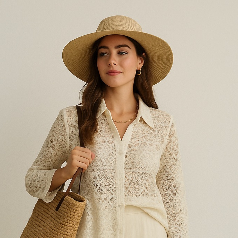 Elegant Cream Lace Blouse